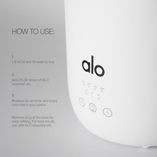Alo Aura Diffuser Only - Cool Mist Humidifier and Essential Oil Diffuser