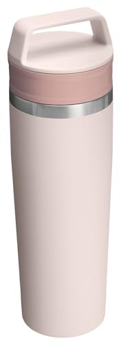 STANLEY Rose Quartz 20 oz Travel Mug with Leakproof Lid - Insulated Coffee Tumbler
