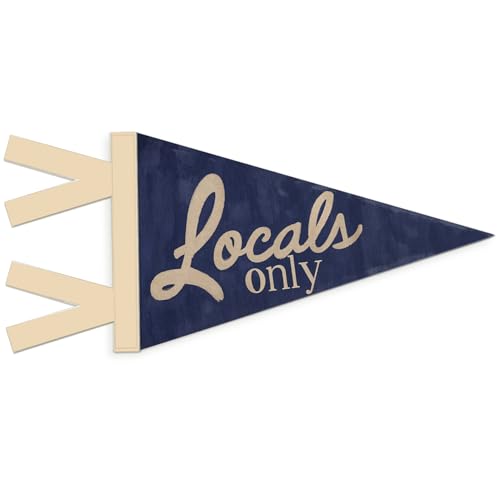 Ocean Nursery Decor, Coastal Beach Wall Hanging Pennant Flag Banner, Navy Blue Nautical Wall Decorations for Nursery Kids Room Bedroom Beach House Decor