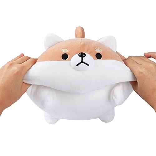 Auspicious beginning Shiba Inu Plushie Stuffed Animal Corgi Plush Cute Dog Plushies Toy Anime Corgi Shiba Plush Kawaii Plushies Dog Soft Pillow, Plushie Toy Birthday Gifts for Boys Girls