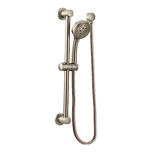 Moen Drop Ell Handheld Shower Hose Wall Connector - Brushed Nickel, 0.5 Inch IPS, Model A725BN