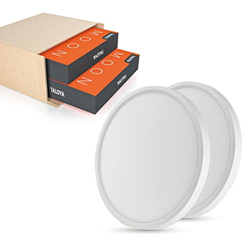 12 Inch LED Flush Mount Ceiling Light Fixture 20W 5CCT White 2 Pack