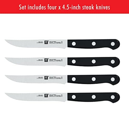 Zwilling Twin Gourmet Steak Knives Set of 4, Friodur Ice Hardened