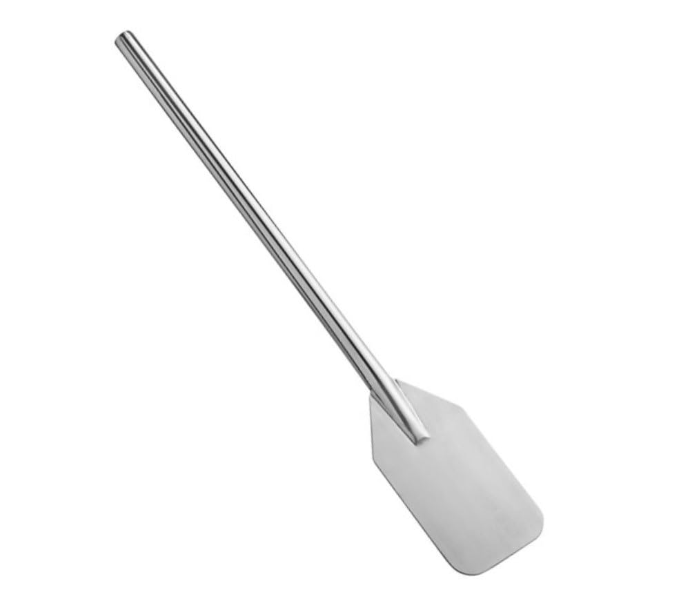 Soro Essentials- 30” Stainless Steel Mixing Stir Paddle with Tubular Handle- Long Stir Paddle for Large Batch Cooking Stirring Spatula for Brewing Handle Cooking Cajun Crawfish Boil in Big Stock Pots