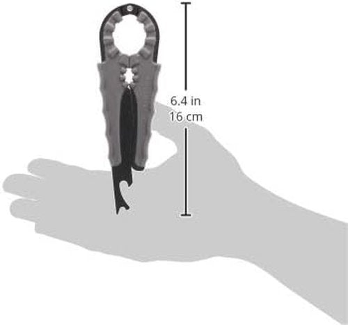 Jokari Multi Bottle Opener - 3-in-1 Easy Grip Tool for Jars, Bottles & Cans | Arthritis Aid, Black