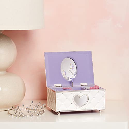 Unicorn Musical Jewelry Box - Childhood Memories Plush Toy with Spinning Unicorn