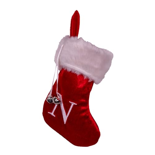 Kurt Adler Monogrammed Red Velvet Mini Stocking - Holiday Decor