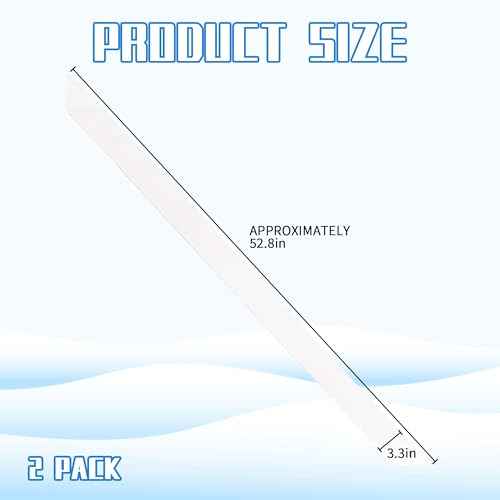 RunNico 2 Pack Front Door Wreath Blank Sash - 3.3" W x 52.8" L White Plain Wreath Accessories for Christmas Halloween Party Yard Wall Doorway Outdoors Decoration