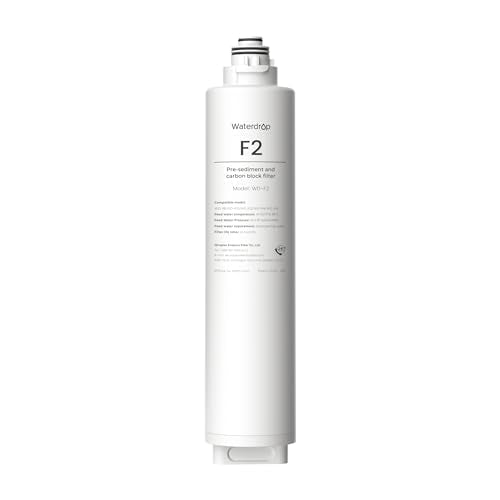 Waterdrop F2 Replacement Water Filter for X8/X12/X16 RO Systems, 6-Month Lifespan