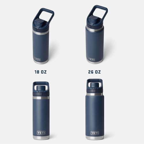 YETI Rambler 18 oz Navy Leakproof Bottle with Flip Chug Cap