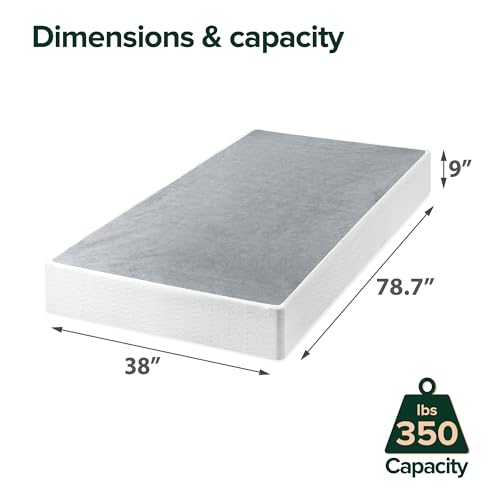 Zinus 9 Inch Metal Smart Box Spring with Quick Assembly, Twin XL