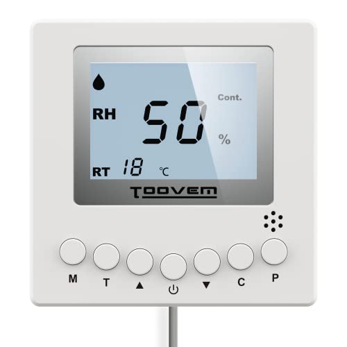 Remote Controller for Digital Humidity & Temperature Monitors - Wall Mount, LCD Display