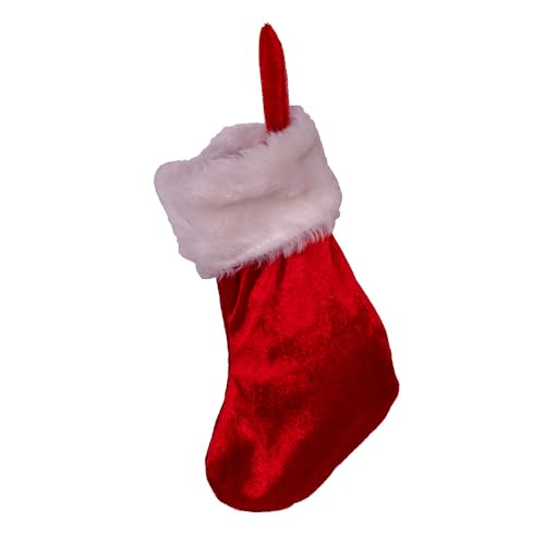 Kurt Adler Monogrammed Red Velvet Mini Stocking - Holiday Decor