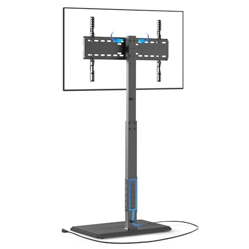 Floor TV Stand with Power Outlet & Swivel for 32-75 Inch TVs - TCP01-M-A01
