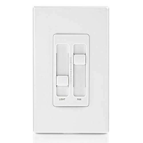Leviton SureSlide Ceiling Fan Control & Dimmer Switch White 1-Pack