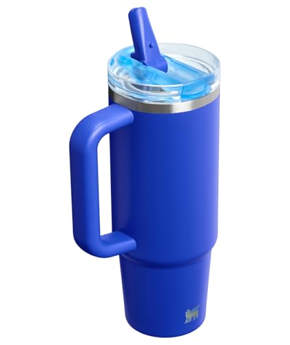 STANLEY Quencher ProTour Flip Straw Tumbler with Leakproof Lid 30 oz | Built-In Straw & Handle | Cupholder Compatible for Travel | Insulated Stainless Steel Cup | BPA-Free | Cobalt