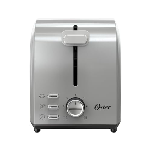 2-Slice Toaster with Extra Wide Slots - Bagel Toaster, Stainless Steel - Oster