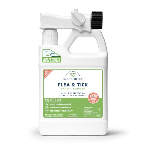 Natural Flea and Tick Yard Spray with Essential Oils - 32 oz