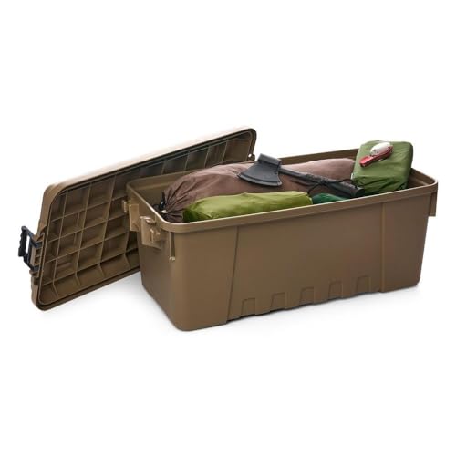 Plano Medium Desert Tan Sportsman's Storage Trunk - Lockable, Weather-Resistant