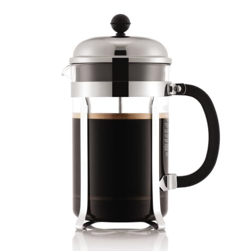 Chrome 51oz Bodum Chambord French Press Coffee Maker - High-Heat Borosilicate Glass