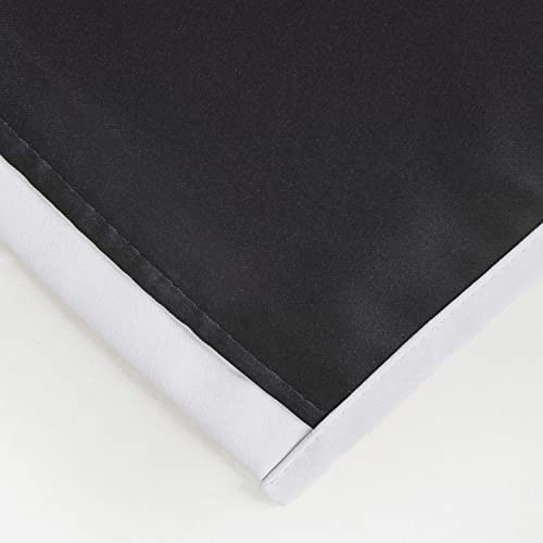 LEMOMO White Blackout Curtains Set of 2 - 52 x 84 Inches Thermal Insulated Room Darkening for Nursery & Bedroom