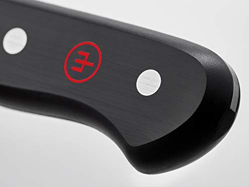 Wüsthof Gourmet 5-Inch Hollow Edge Santoku Knife - Black Handle