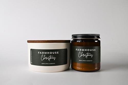 Milkhouse Farmhouse Christmas Soy Candle 10 oz Signature Jar - Holiday Scent