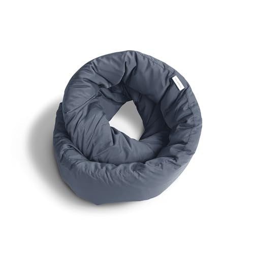 Huzi Infinity Travel Neck Pillow - Midnight Grey - 360 Support & Breathable Fabric
