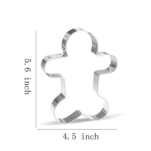 Giant Christmas Cookie Cutter Set - 5 Stainless Steel Shapes