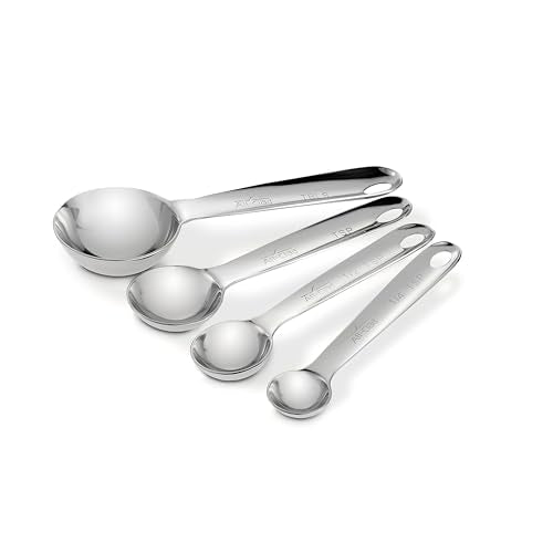 All-Clad Stainless Steel Measuring Spoon Set - 4-Piece Kitchen Tools