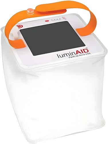 Inflatable Solar LED Lantern - 75 Lumens, Waterproof, Collapsible, Camping & Hiking Light