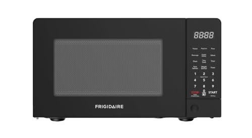 Frigidaire 0.7 Cu Ft Microwave Oven - Black, Digital Control Panel, Child Lock, 6 Auto Settings