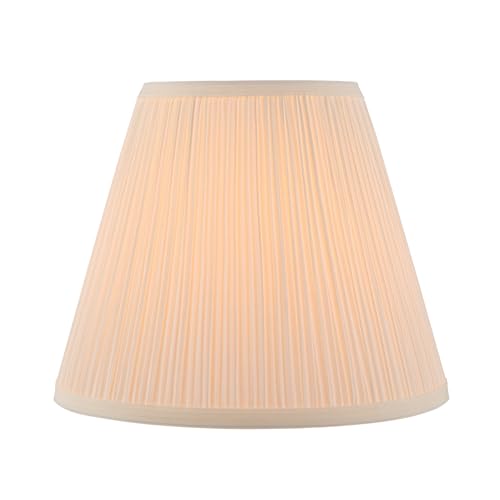 Empire Spider Lamp Shade - Pleated White Hardback 7x13 Inch, Aspen Creative