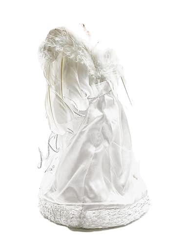 Vickerman Ice Palace Angel Christmas Tree Topper, 12" with Clear Lights