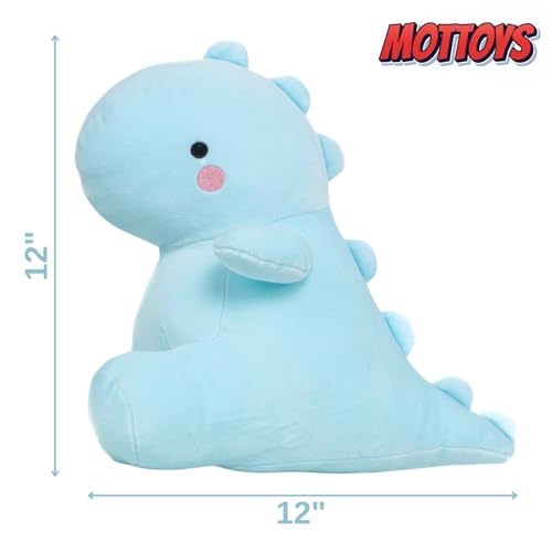 Dinosaur Plush Toys - 12" Stuffed Plushies - Soft Pillow for Home Decorations - Hugging Figures for Boys and Girls - Cute Animal Toys for Fans - Ideal Sleep and Play Companion (Blue)