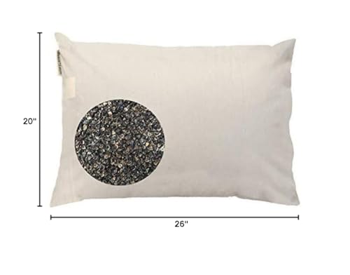 Organic Buckwheat Pillow Twin Size 20x26 - Natural Support & Comfort