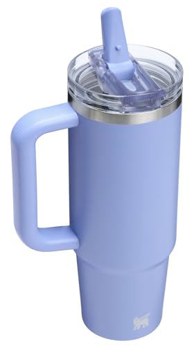 STANLEY Quencher ProTour Flip Straw Tumbler with Leakproof Lid 30 oz | Built-in Straw and Handle | Cup Holder Compatible for Travel | insulated Stainless Steel Cup | BPA-Free | Hydrangea
