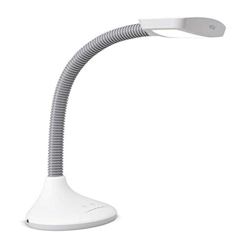 Full Spectrum LED Desk Lamp with Adjustable Brightness & USB Port