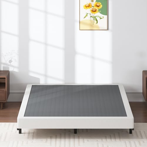 King Box Spring 5 Inch Heavy Duty Metal Foundation Bed Base Noise-Free Easy Assembly