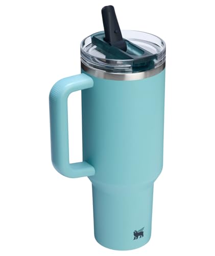 STANLEY Quencher ProTour Flip Straw Tumbler with Leakproof Lid 40 oz | Built-In Straw and Handle | Cup Holder Compatible for Travel | Insulated Stainless Steel Cup | BPA-Free | Agave