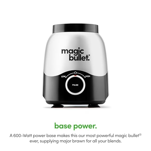 Magic Bullet Combo Blender 600W with 48oz Pitcher & To-Go Cup - Silver