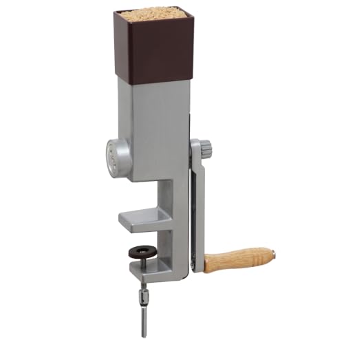 Kitchen Crop Hand Crank Grain Mill - Stainless Steel Flour Grinder for Wheat & Multi-Grain