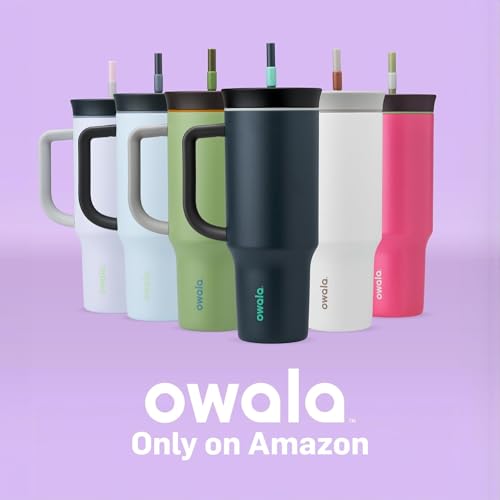 Owala 40oz Stainless Steel Water Bottle - Tropical, Insulated, 2-in-1 Lid