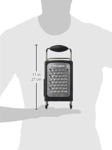 Microplane Four-Sided Stainless Steel Box Grater - Multi-Purpose Slicer & Zester