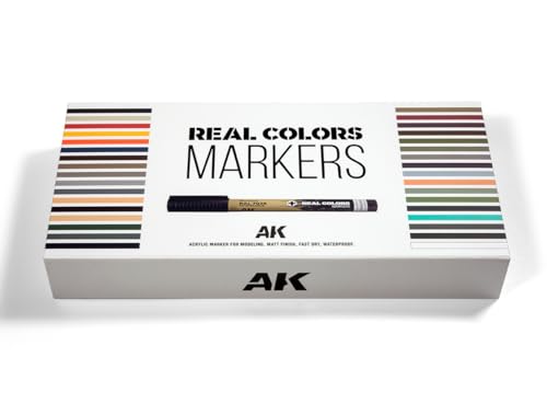 AK Interactive Special Box 34 Real Colors Markers Set for Modeling & Crafts