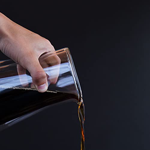 20oz Double Wall Glass Coffee Carafe with Pour-Over Dripper | Heat-Resistant Borosilicate