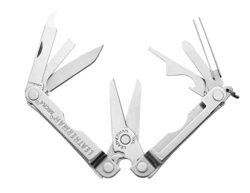 Leatherman Micra Keychain Multi-Tool Stainless Steel - Compact Grooming & Repair Tool