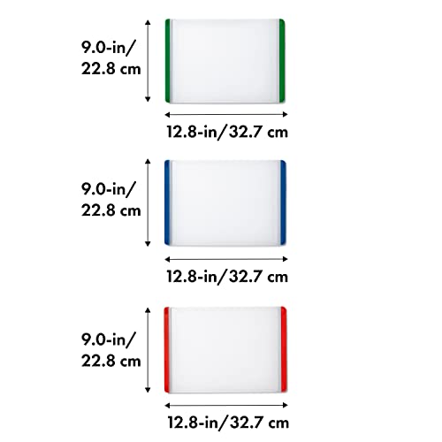 OXO Good Grips 3-Piece Color-Coded Plastic Cutting Board Set - Solid Colors, One Size
