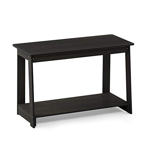 Furinno Beginning TV Stand for 36 Inch TV - 2-Tier Espresso - Easy Assembly