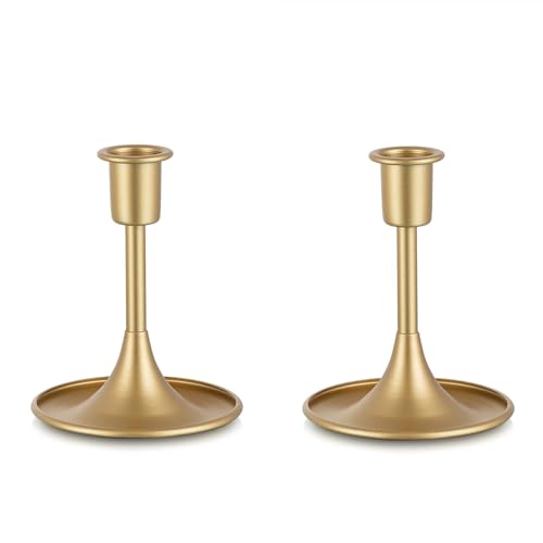 Sziqiqi Taper Candlestick Candle Holder - Christmas Table Centerpiece Candle Stick Holders for Wedding Vintage Candleholder Decorations for Thanksgiving Day Birthday Party Event